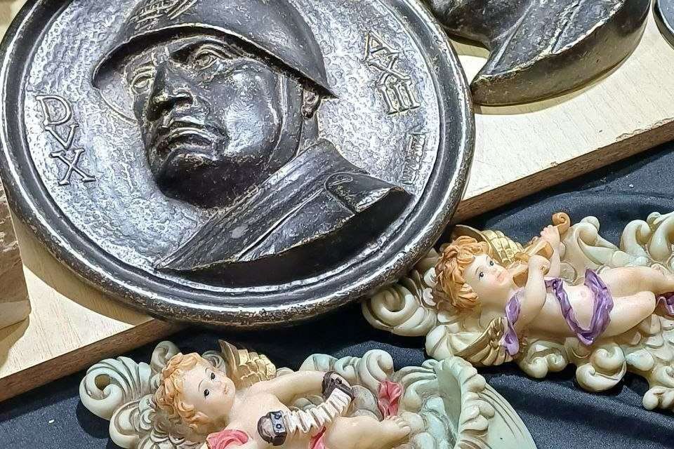 napoli fascismo mussolini medaglione
