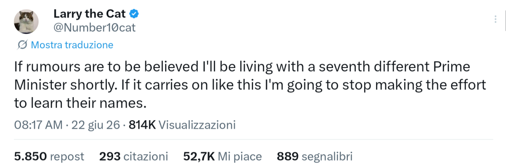 Settimana di dimissioni: anche Larry non ne può più